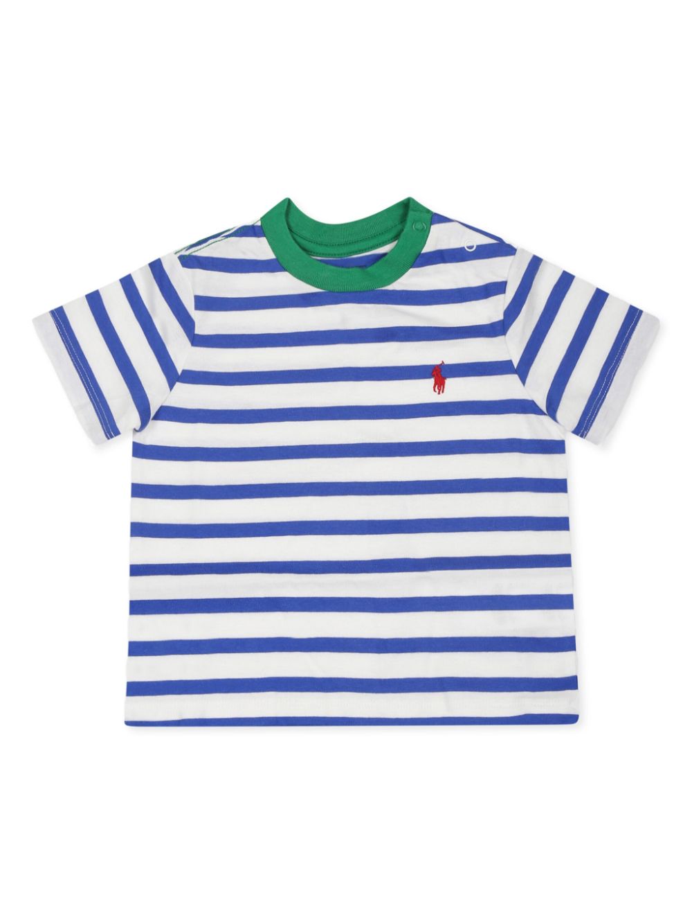 POLO RALPH LAUREN KIDS Gestreept T-shirt Wit