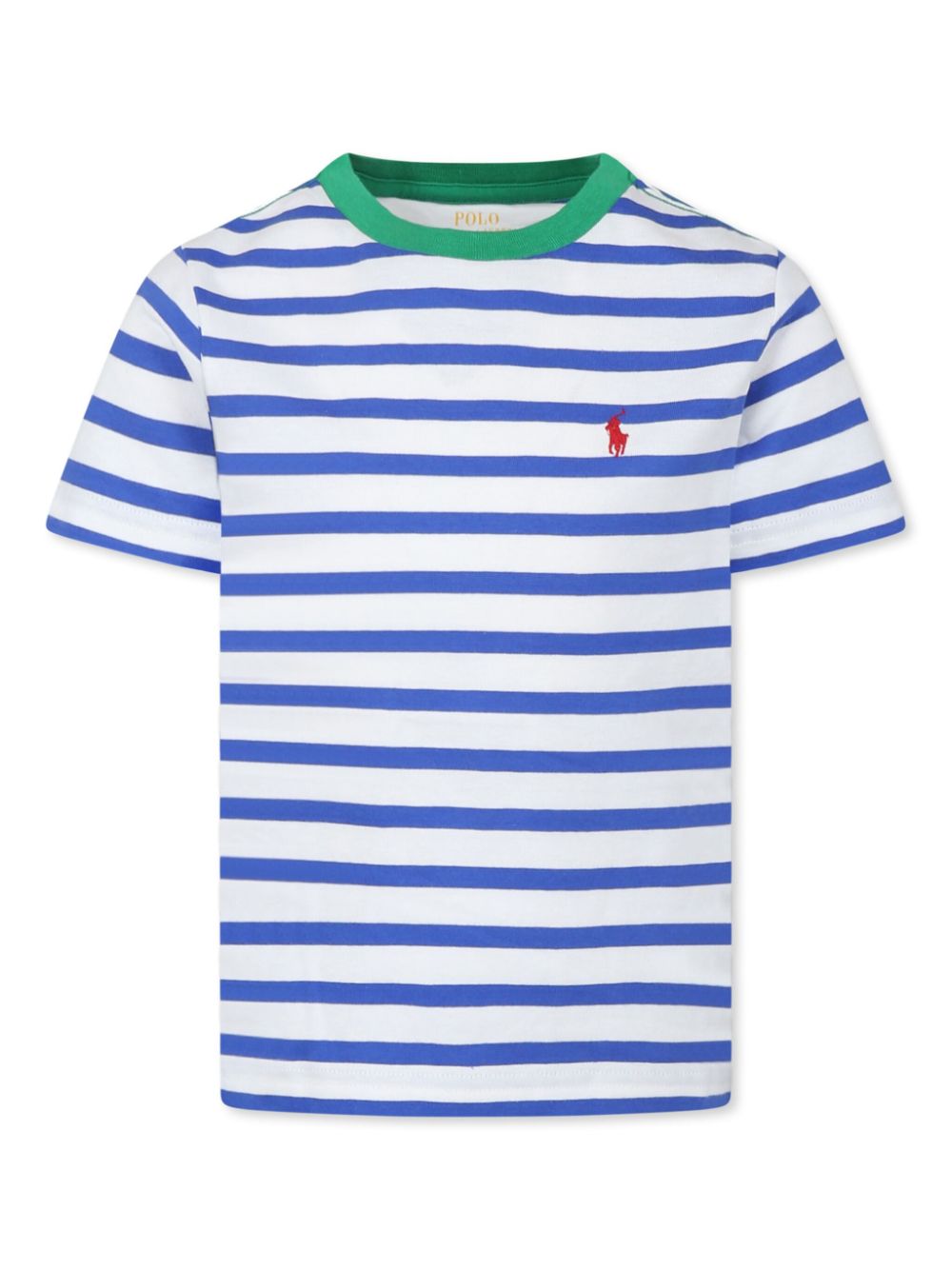 POLO RALPH LAUREN KIDS Gestreept T-shirt Wit