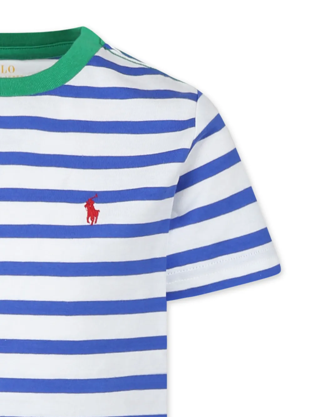 POLO RALPH LAUREN KIDS Gestreept T-shirt Wit