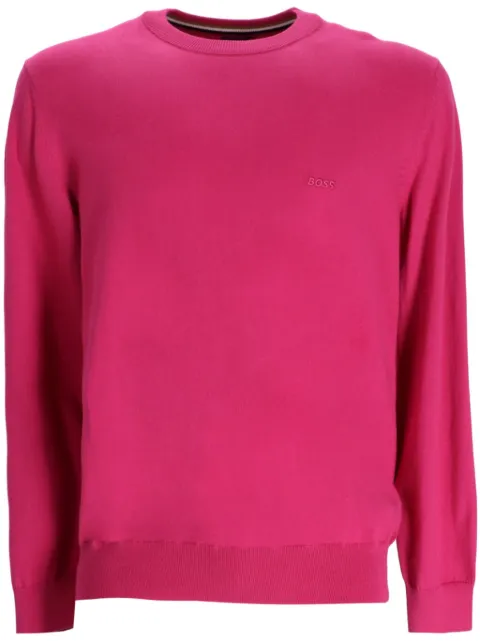 BOSS logo-embroidered jumper