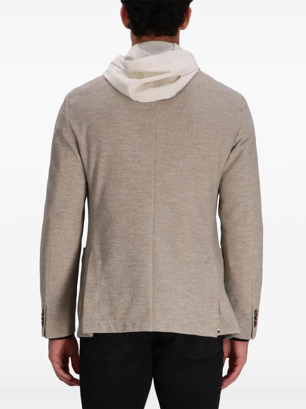 Hugo Boss Hooded Blazer In Neutrals