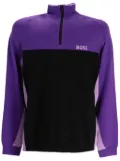 BOSS colour-block sweatshirt - Purple