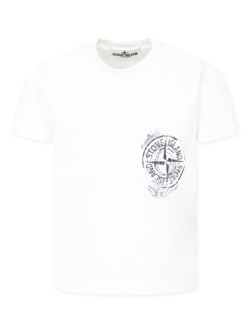 Stone Island Junior T-shirt met print Wit