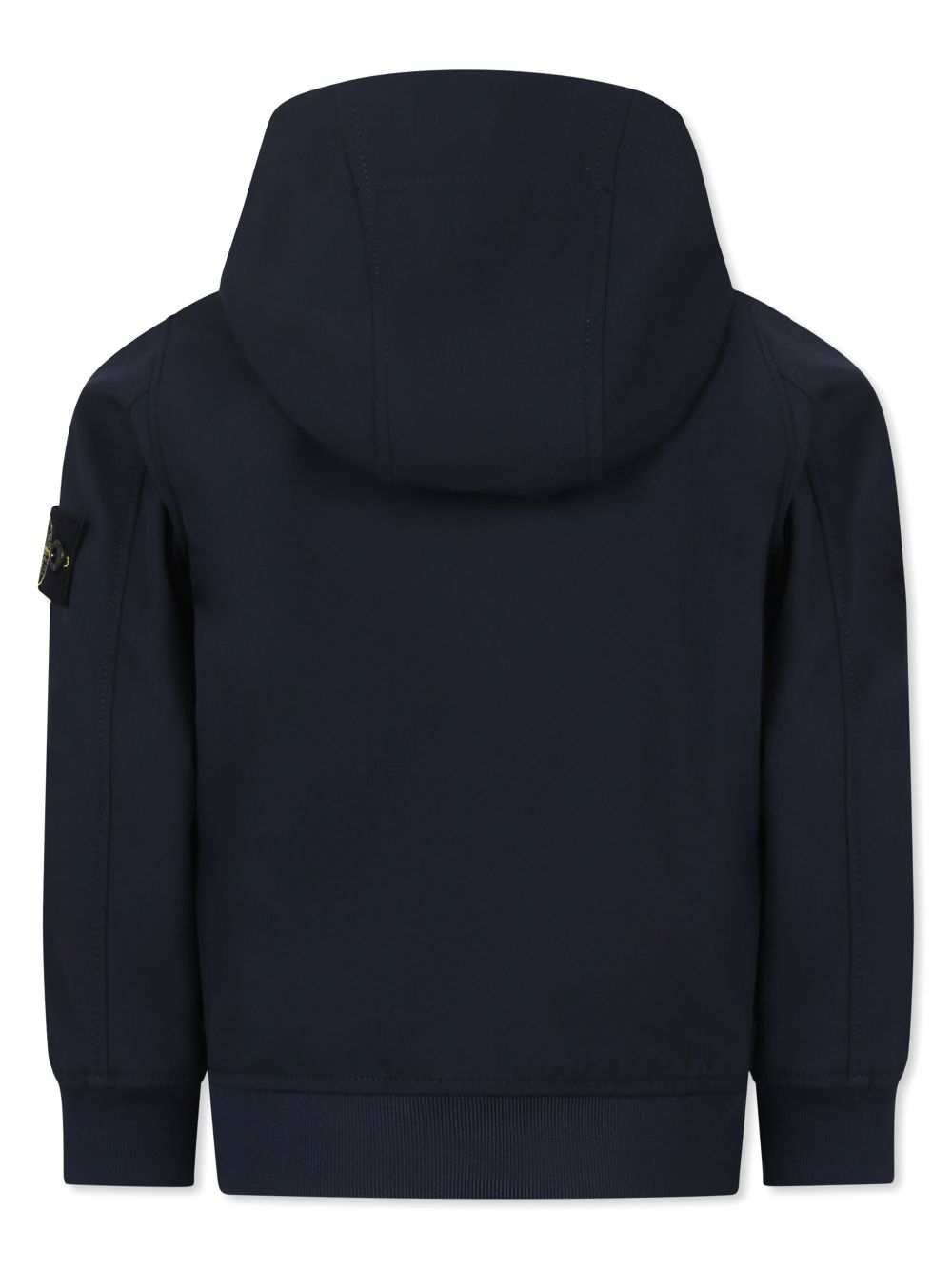 Stone Island Junior Compass-badge zip hoodie - Blue