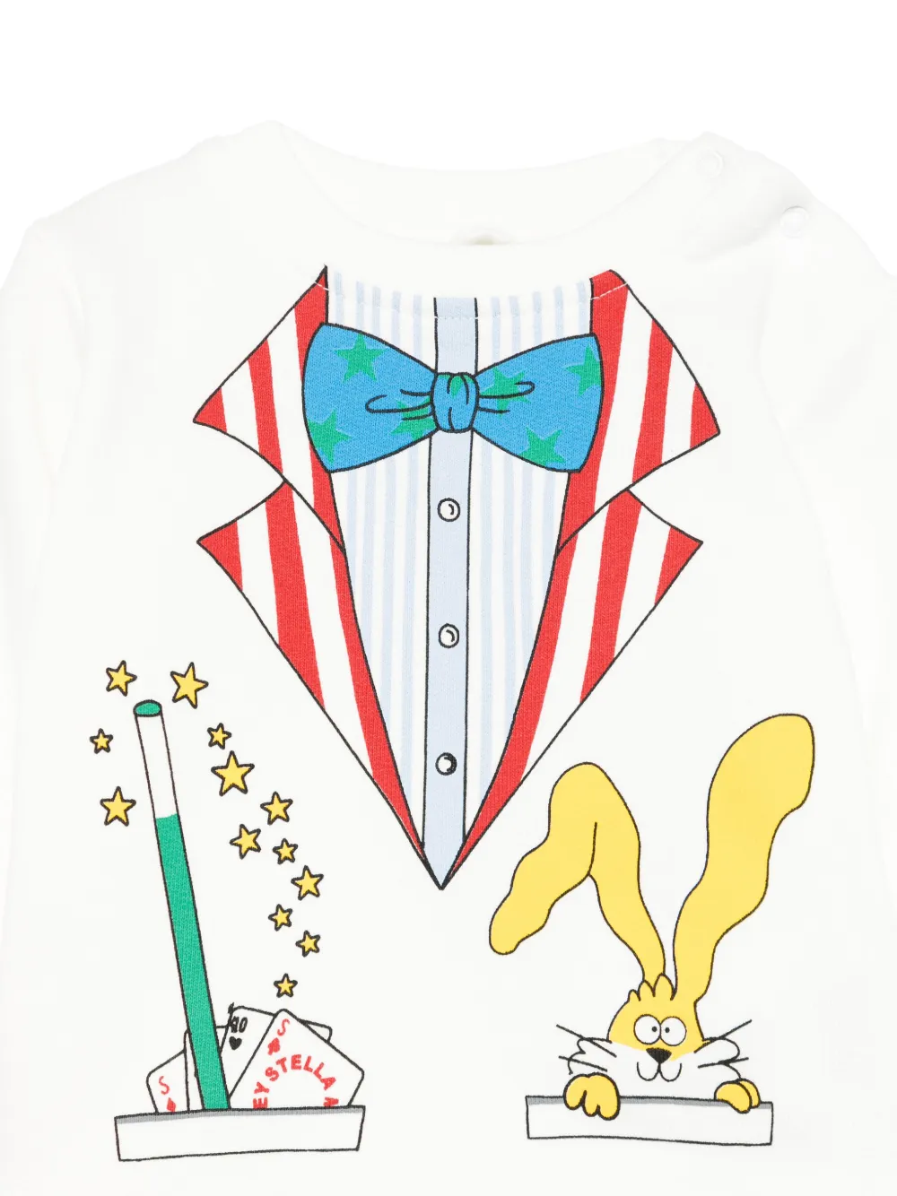 Stella McCartney Kids Sweater met grafische print Wit