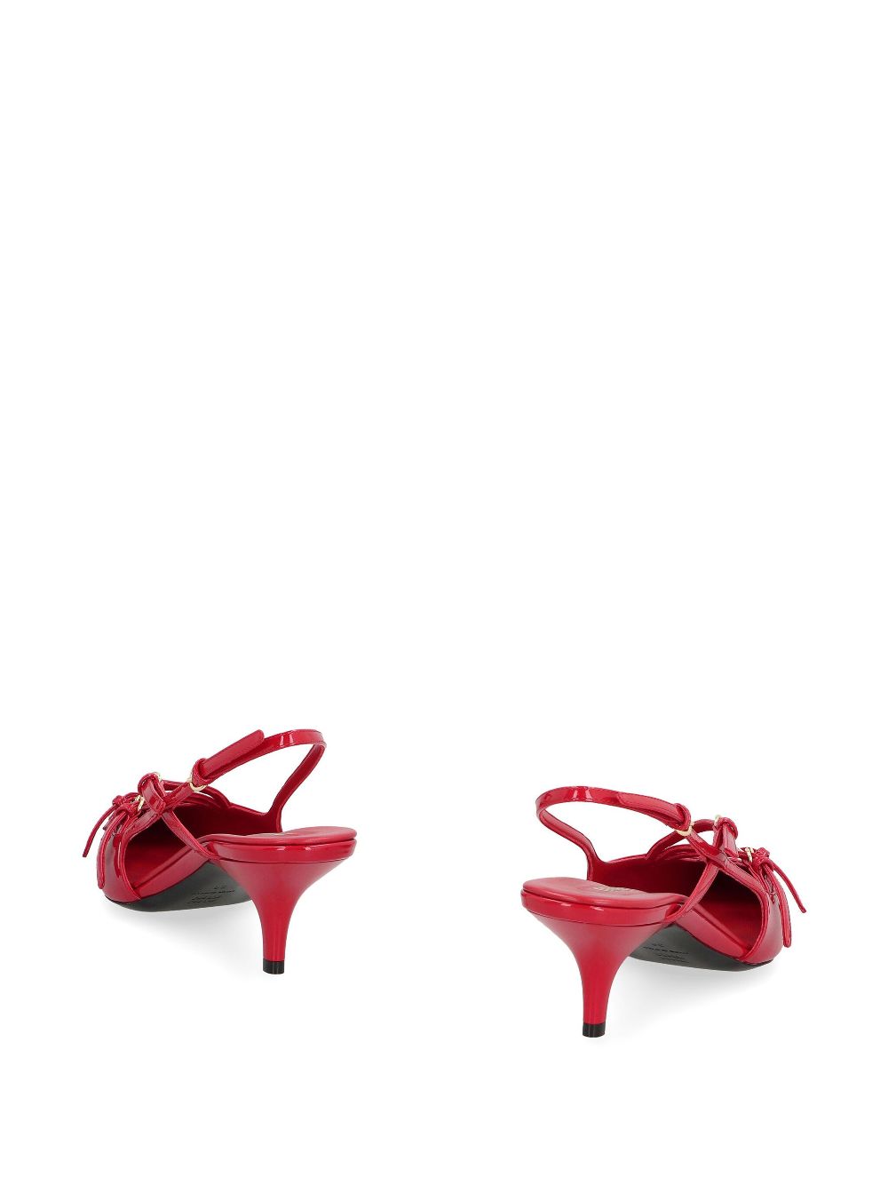 Miu 50mm leather pumps Red