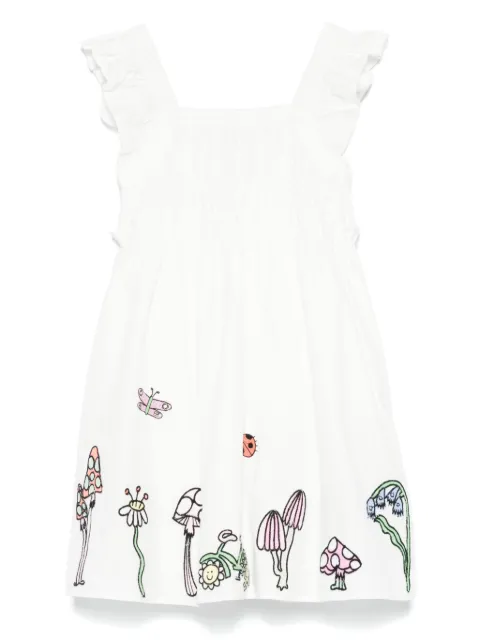 Stella McCartney Kids vestido con motivo bordado