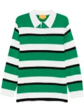 Guest In Residence striped rugby polo shirt - Green