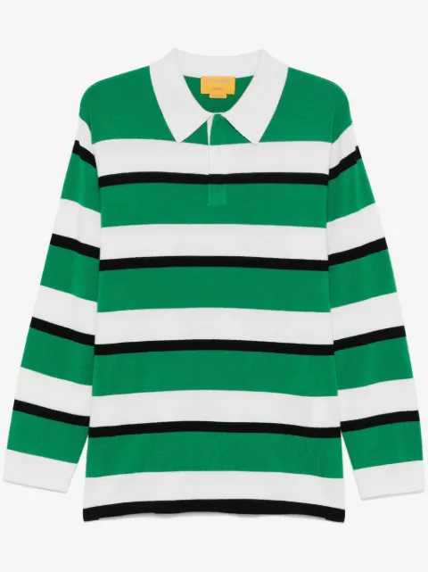 Guest In Residence striped rugby polo shirt