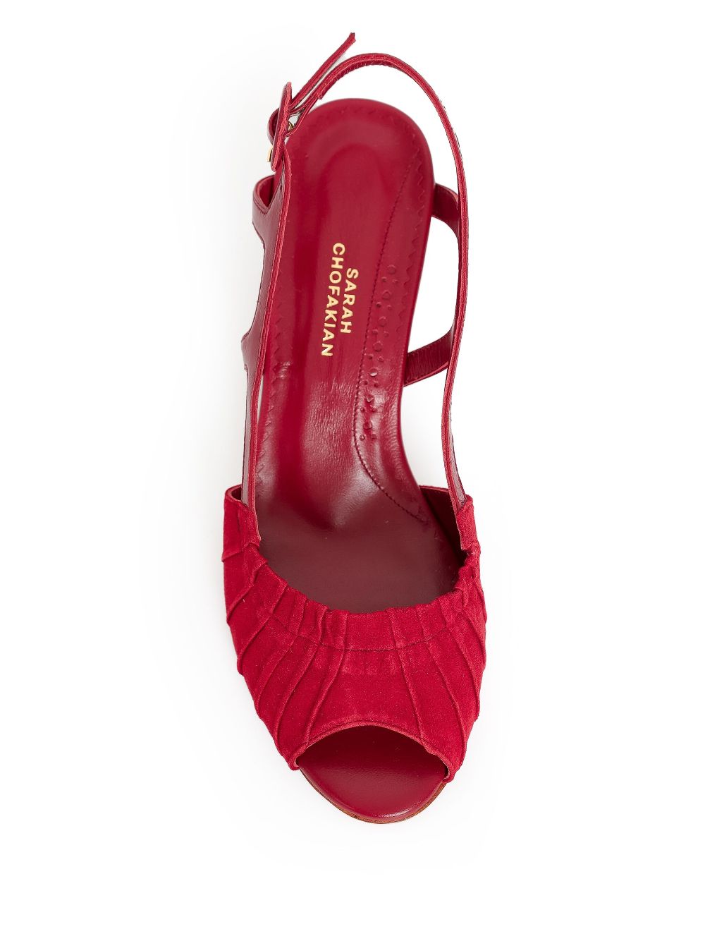 Sarah Chofakian 45mm Side Chair sandals Red