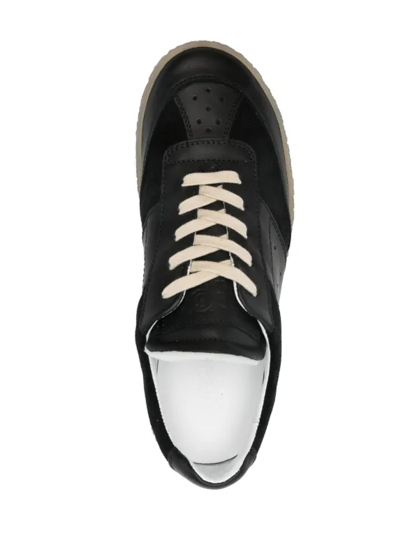 MM6 Maison Margiela 6 Court Sneakers | Black | FARFETCH