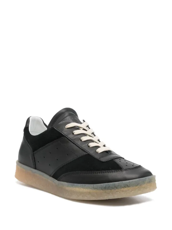 MM6 Maison Margiela 6 Court Sneakers | Black | FARFETCH
