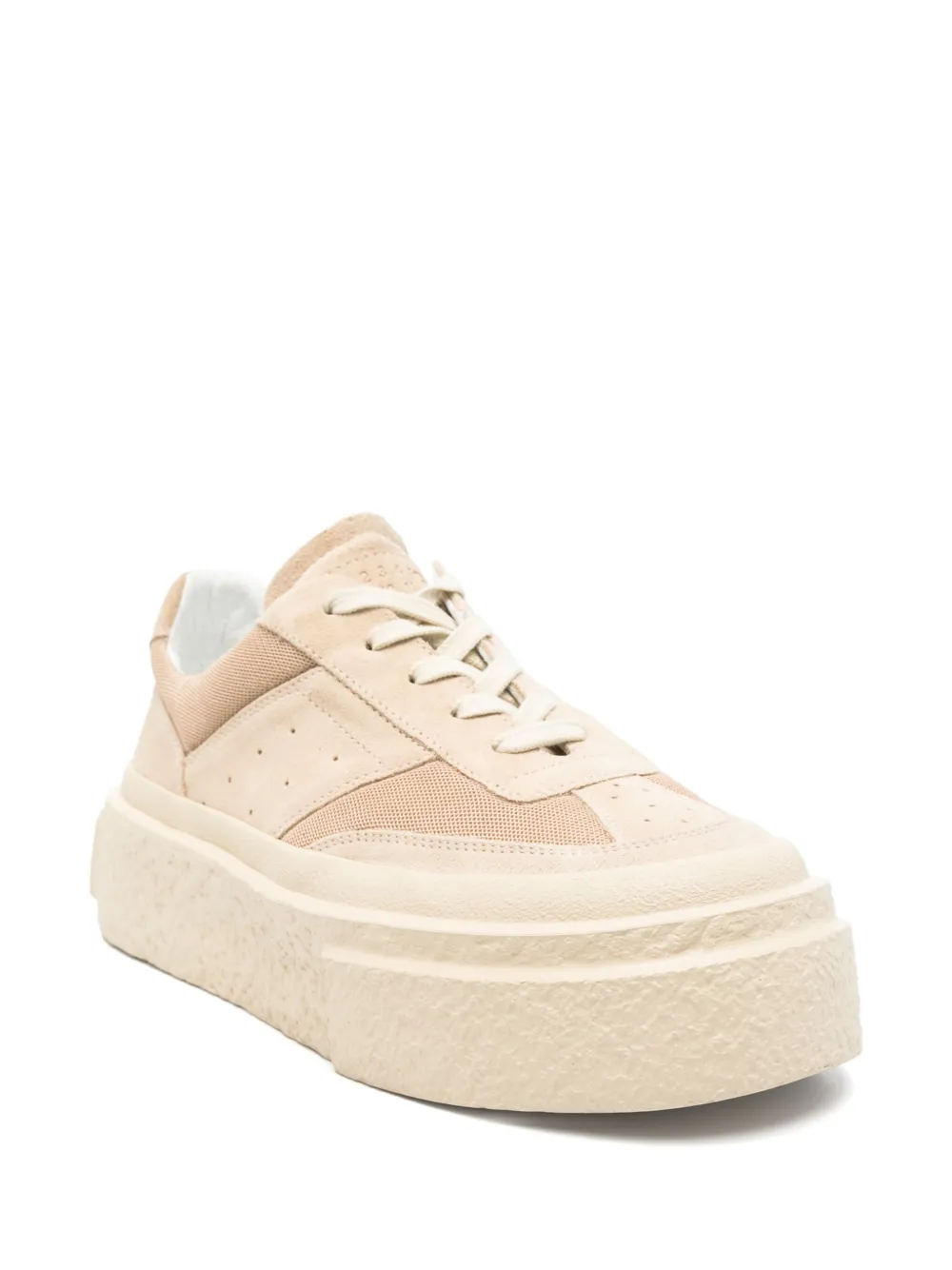 MM6 Maison Margiela suede-panelled sneakers Neutrals