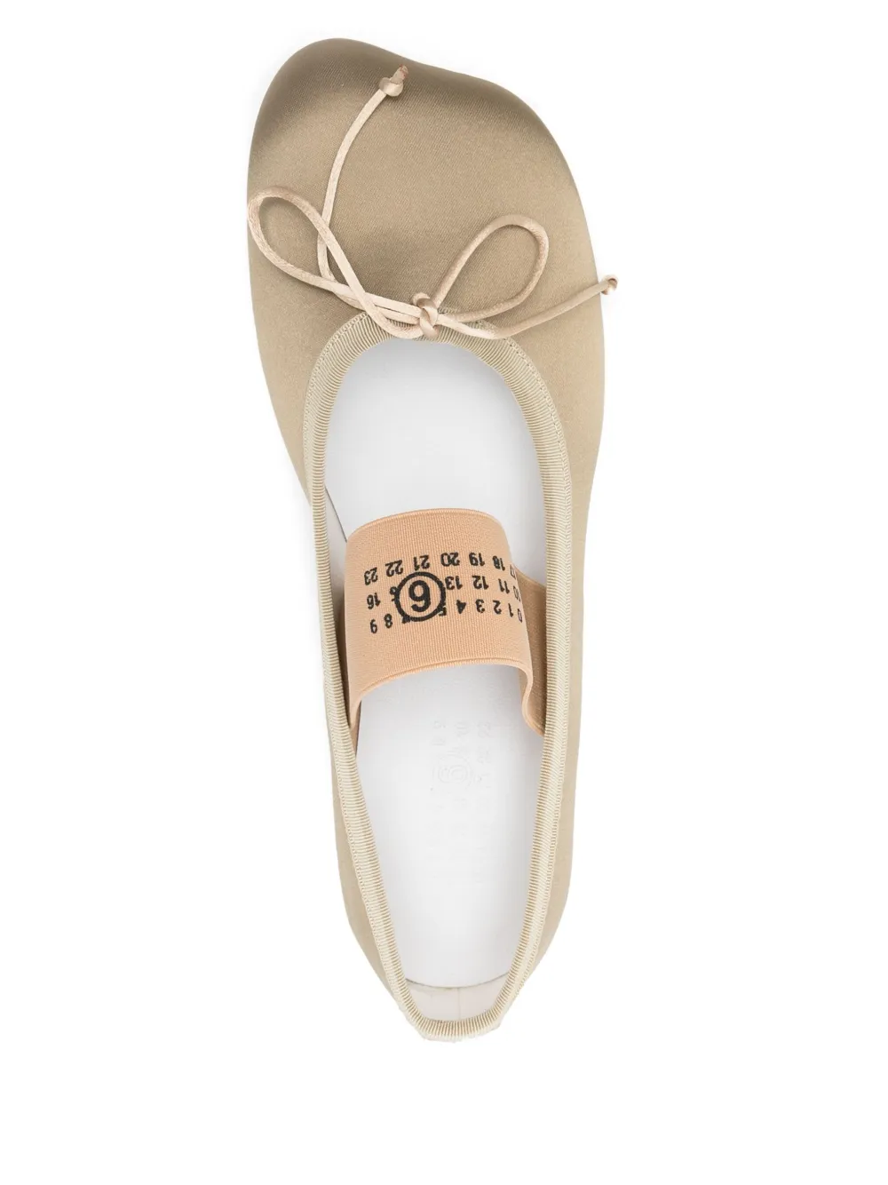 Mm6 Maison Margiela Anatomic Numeric Ballet Flats
