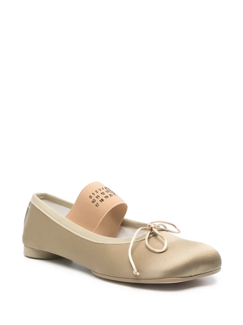Mm6 Maison Margiela Anatomic Numeric Ballet Flats