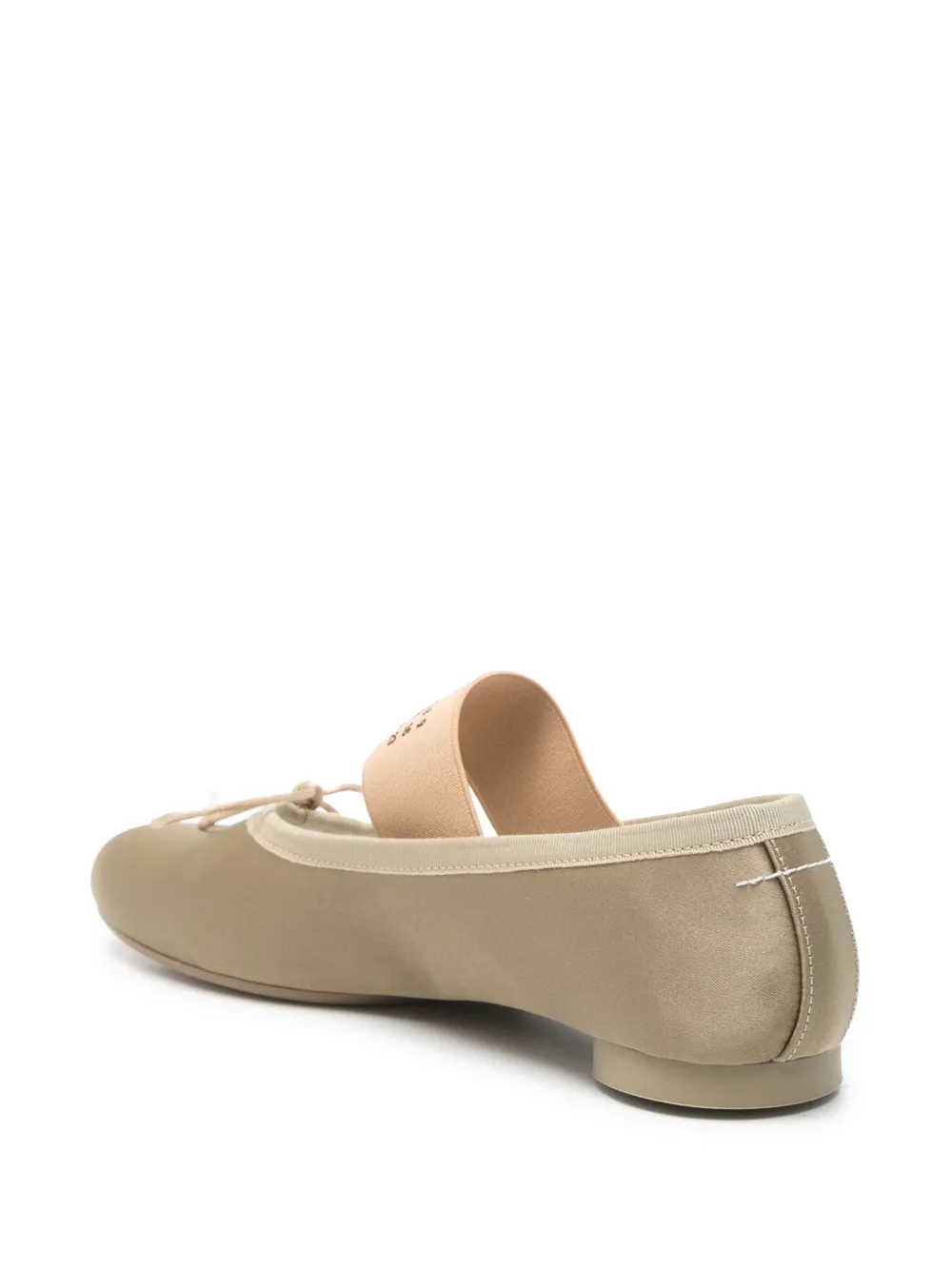 MM6 Maison Margiela Anatomic Numeric ballerina's Beige