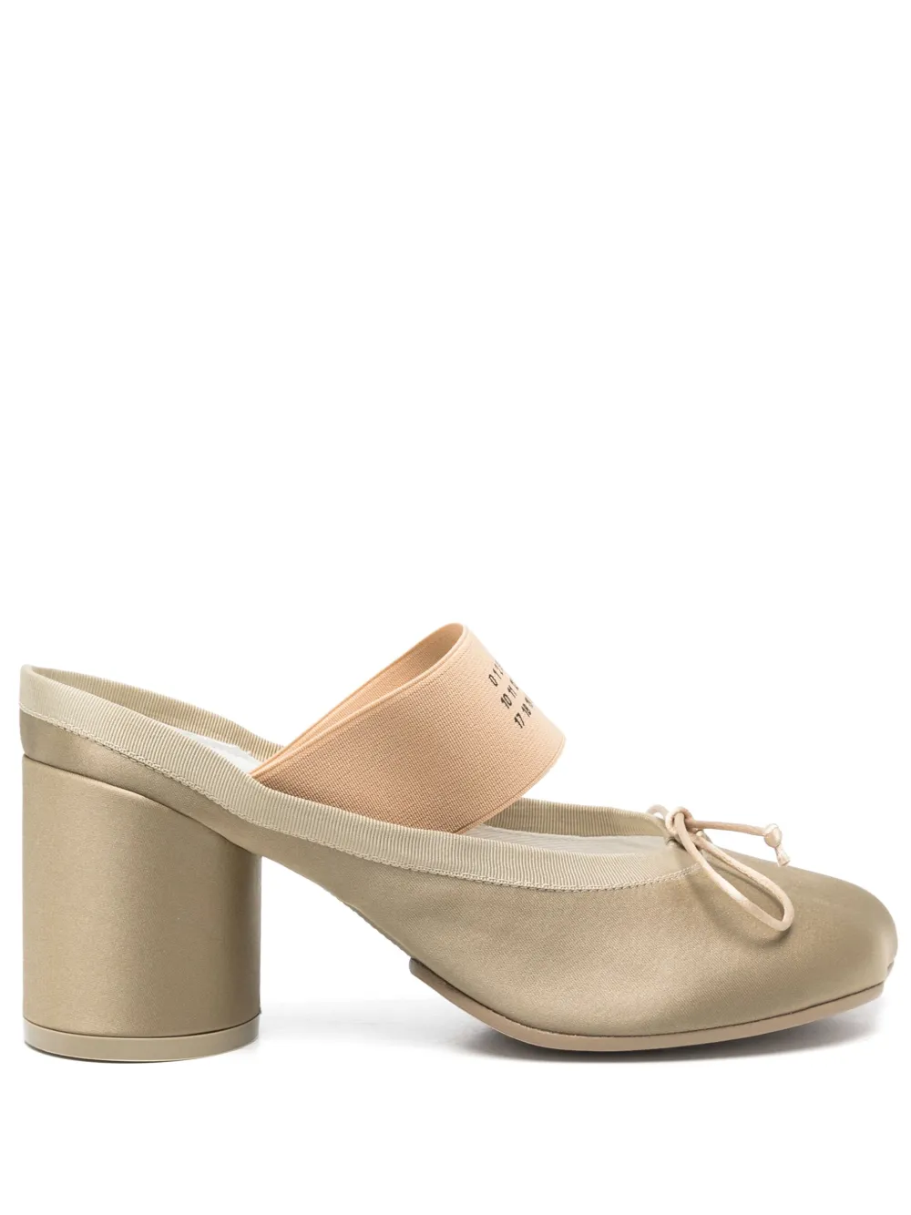 MM6 Maison Margiela 70mm Anatomic Numeric pumps Neutrals