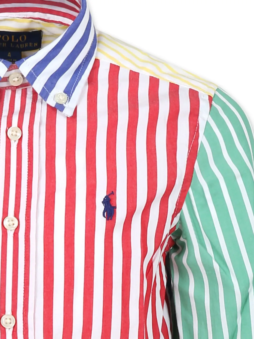 POLO RALPH LAUREN KIDS Gestreept shirt Blauw