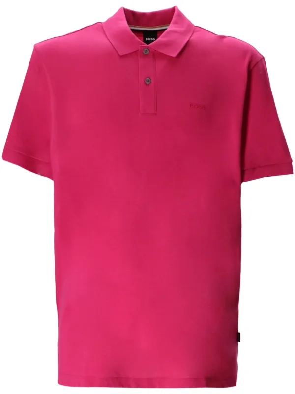 BOSS Pallas Polo Shirt Pink FARFETCH PH