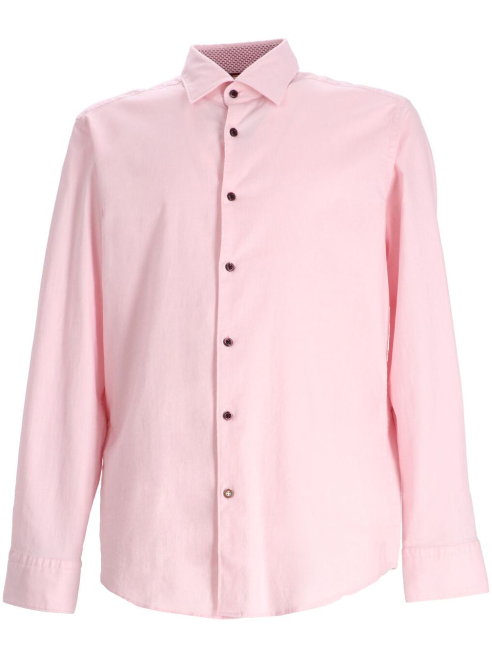 Hugo Boss Cotton Shirt In Pink