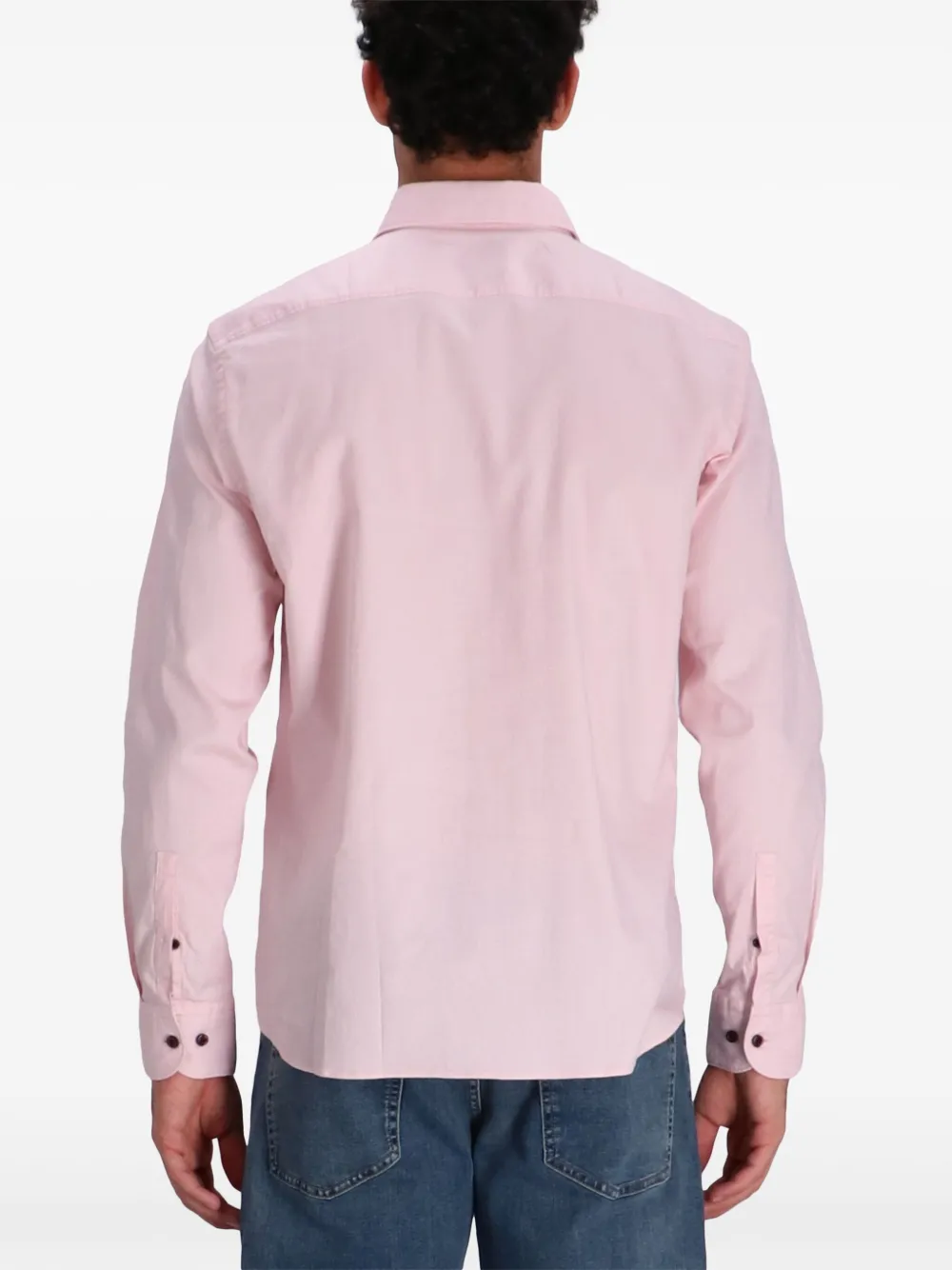 BOSS Katoenen overhemd Roze