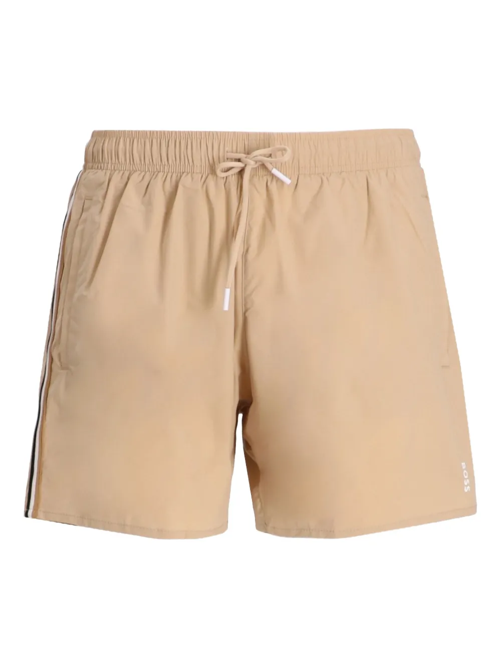 BOSS maillot de bain à détails rayés | tons neutres | Image 1