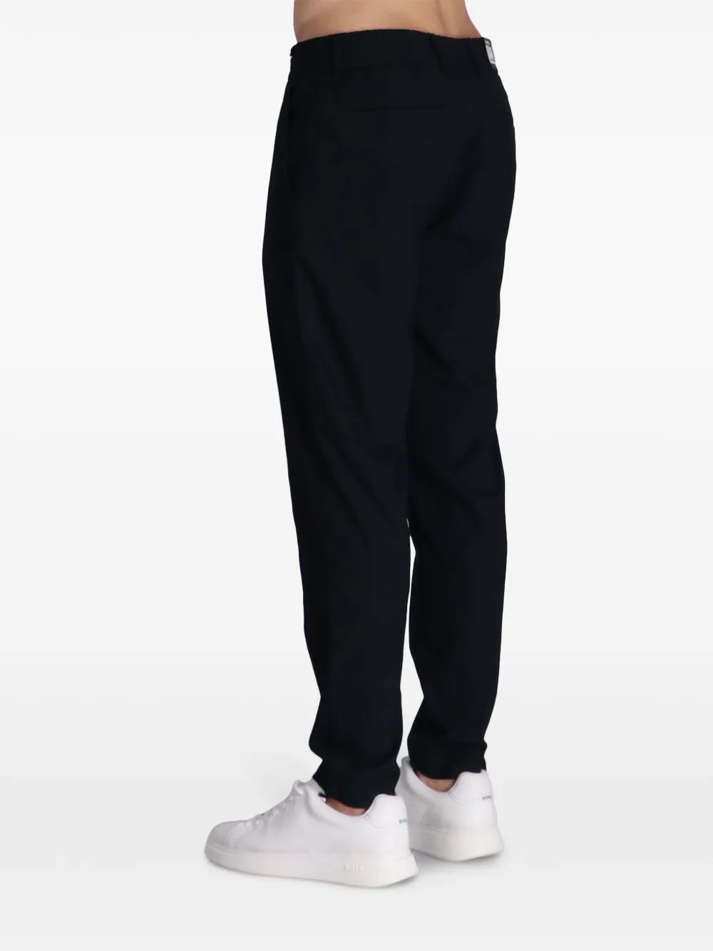 BOSS Broek met toelopende pijpen Zwart