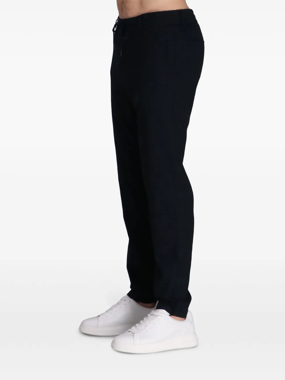 BOSS Broek met toelopende pijpen Zwart