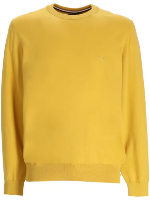 BOSS logo-embroidered jumper