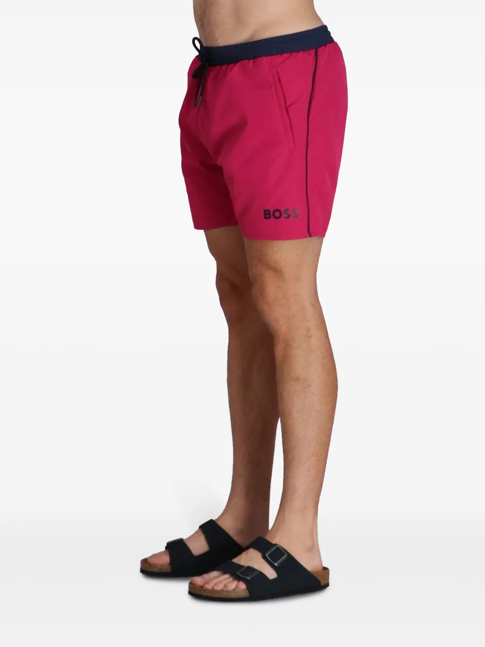 BOSS Zwembroek met zeesterprint Roze