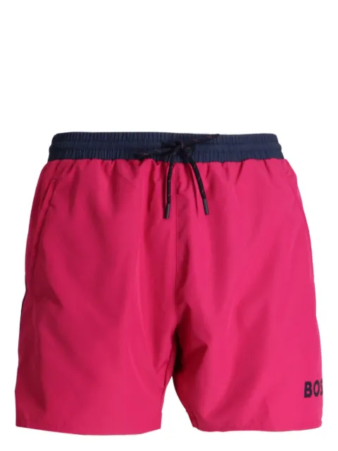 BOSS shorts de playa con estrellas de mar estampadas