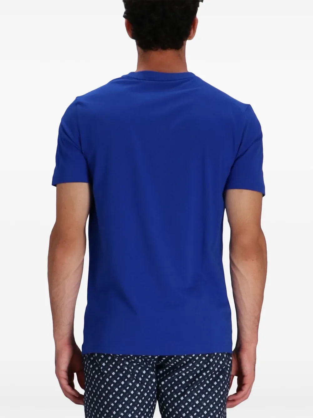 BOSS T-shirt met logoprint Blauw