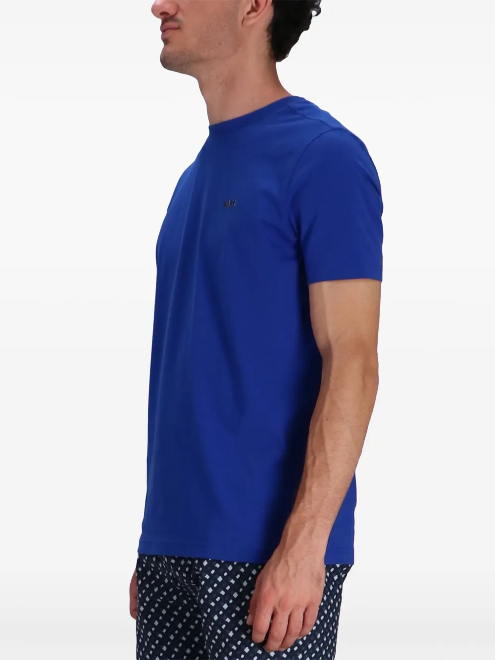 BOSS T-shirt met logoprint Blauw