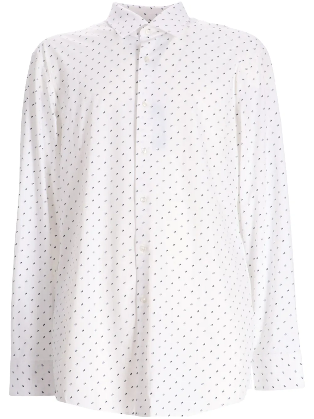 BOSS patterned cotton shirt | White | Image 1