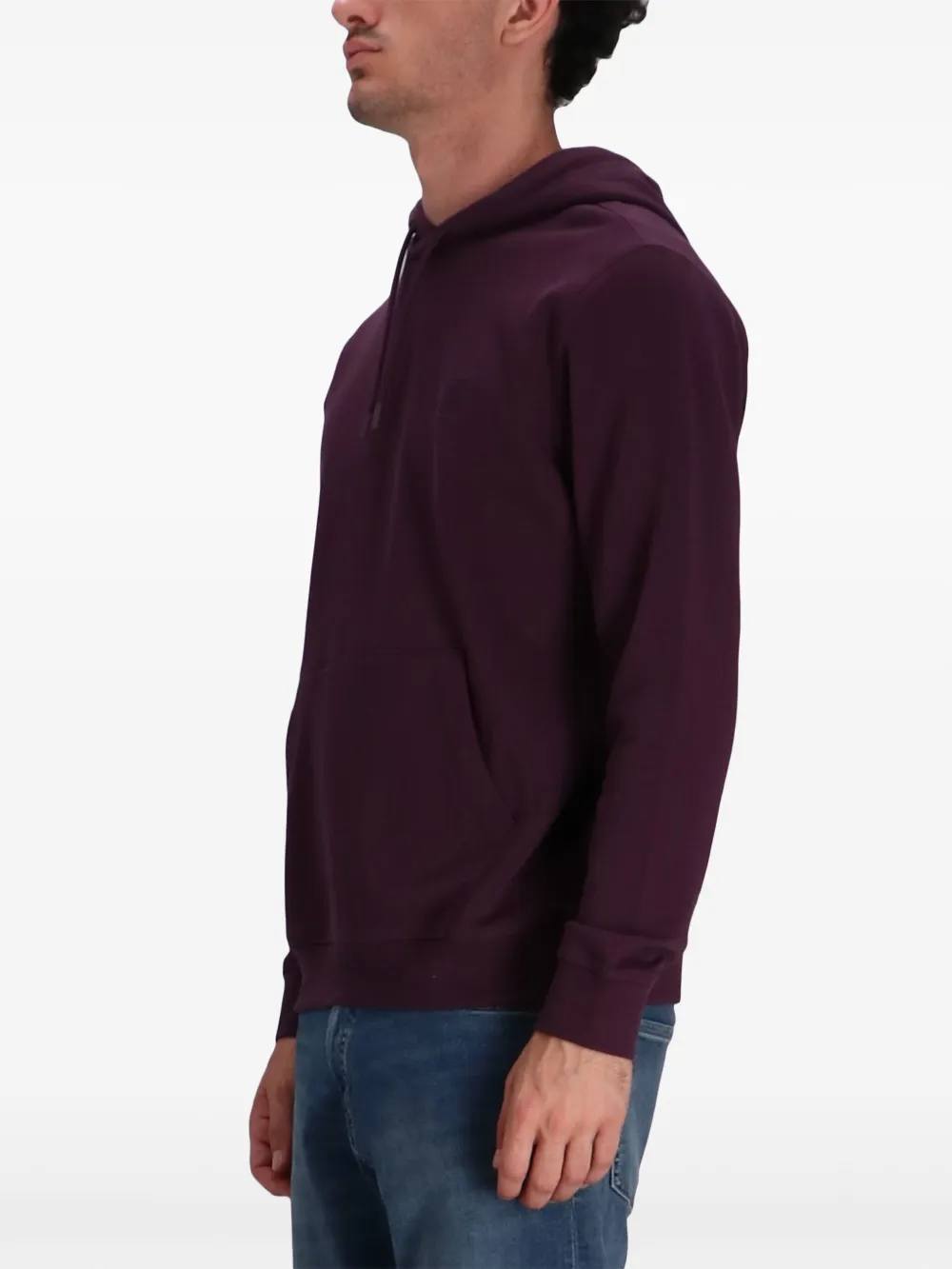 BOSS Hoodie met logopatch Paars