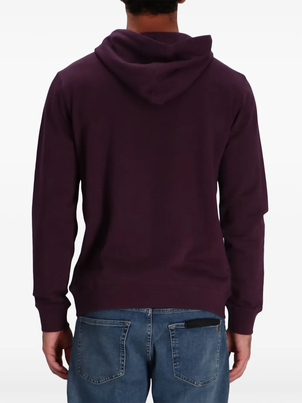 BOSS Hoodie met logopatch Paars