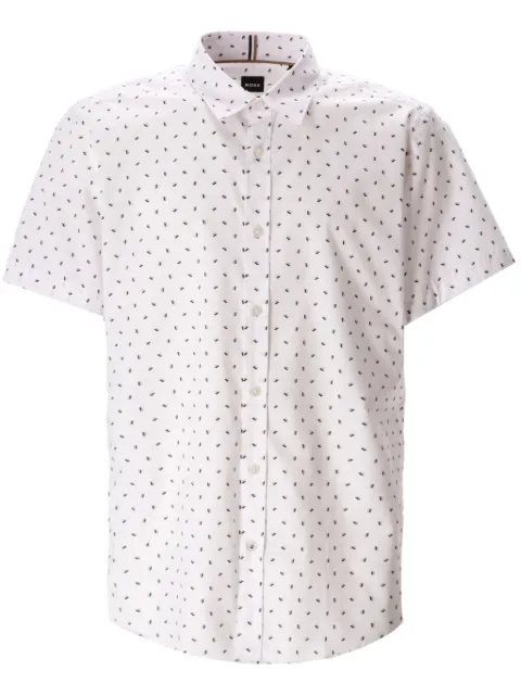 BOSS patterned cotton shirt