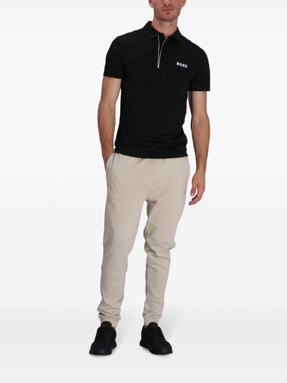 BOSS PaddyTech Pro polo shirt - Black