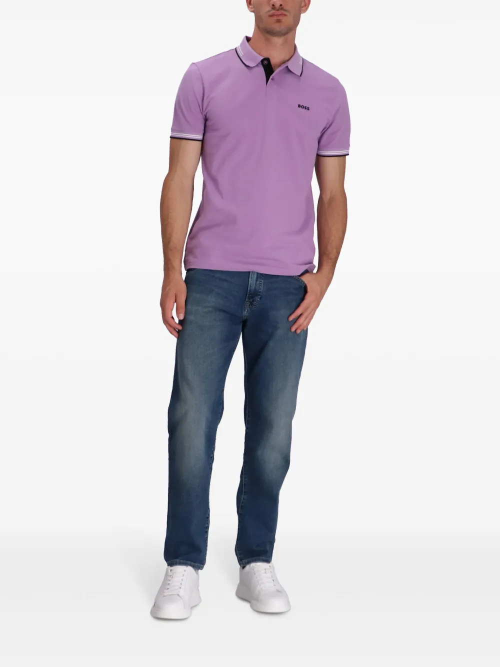 BOSS Paddy poloshirt - Paars
