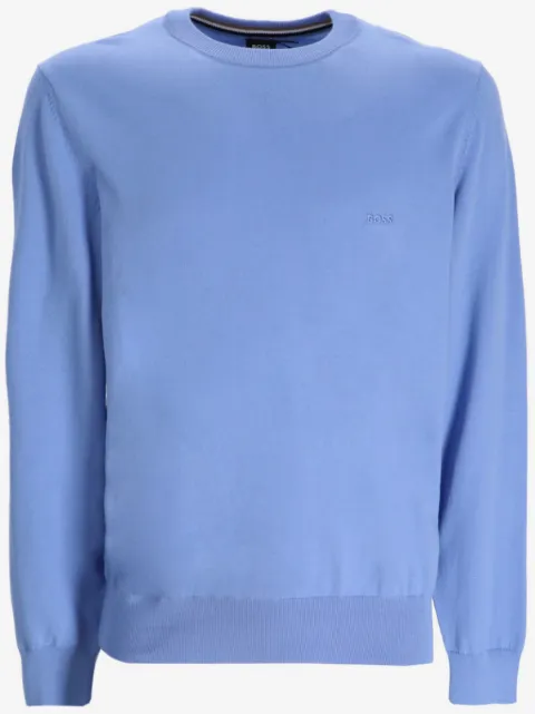 BOSS logo-embroidered jumper