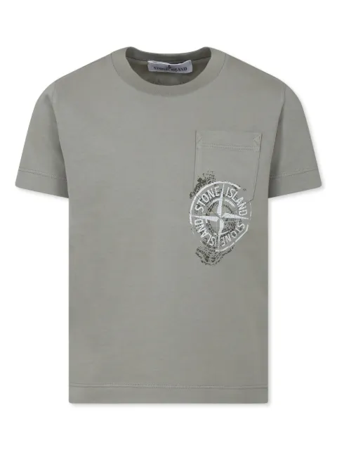 Stone Island Junior Compass-print T-shirt