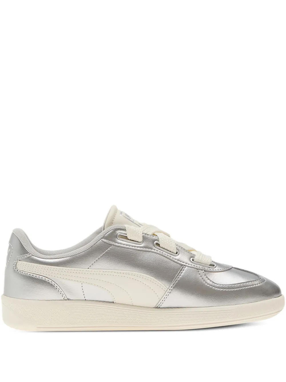 PUMA Palermo metallic leather sneakers Silver