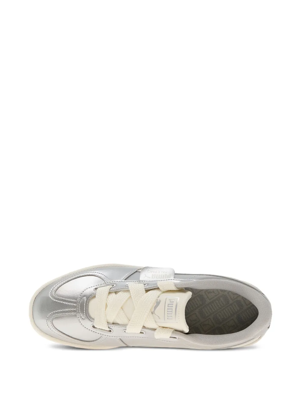 PUMA Palermo metallic leather sneakers Silver