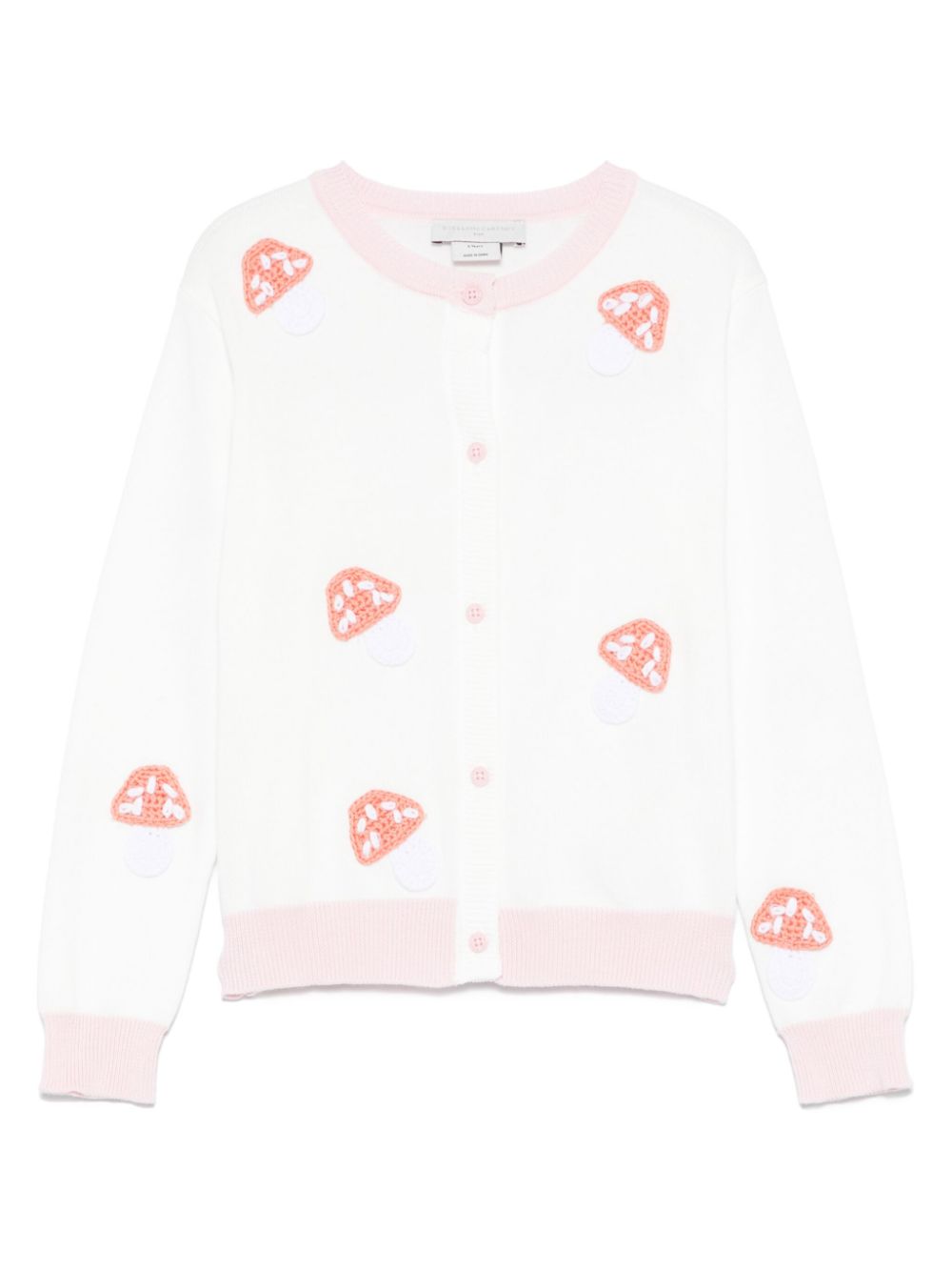 Stella McCartney Kids Vest met paddestoelpatch Wit