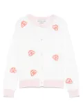 Stella McCartney Kids mushroom-patch cardigan - White