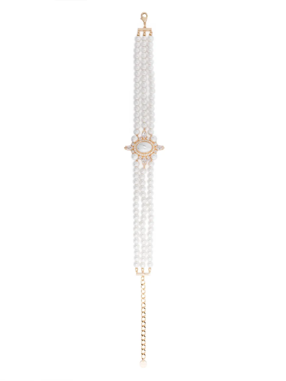 faux-pearl choker