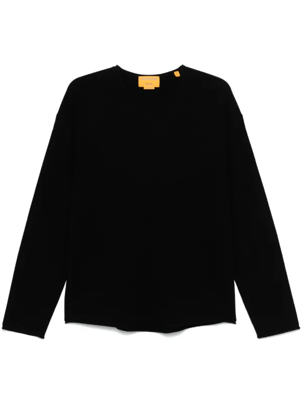 Guest In Residence Crew-neck Cashmere Sweater in Black