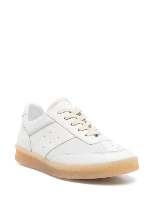 【関税込み】MM6 Maison Margiela ホワイト 6 Court スニーカー MM6 Maison Margiela 6 Court スニーカー | ホワイト | FARFETCH JP