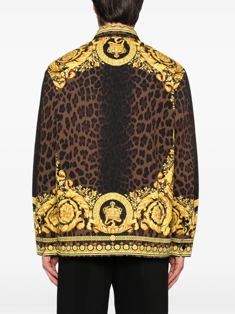 Versace Barocco Wild overhemd Geel