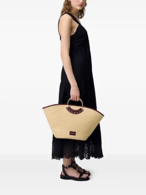 【CLAUDIE PIERLOT】 ロゴプリント オーバーサイズ トートバッグ Claudie Pierlot ウィメンズ ハンドバッグ＆トートバッグ通販